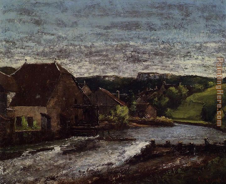 The Loue Valley painting - Gustave Courbet The Loue Valley art painting